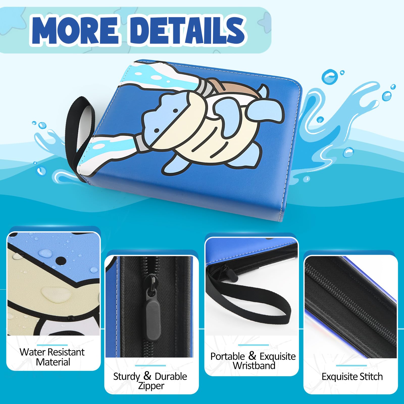 EZIYIN waterproof PU leather keeps cards safe during travel.