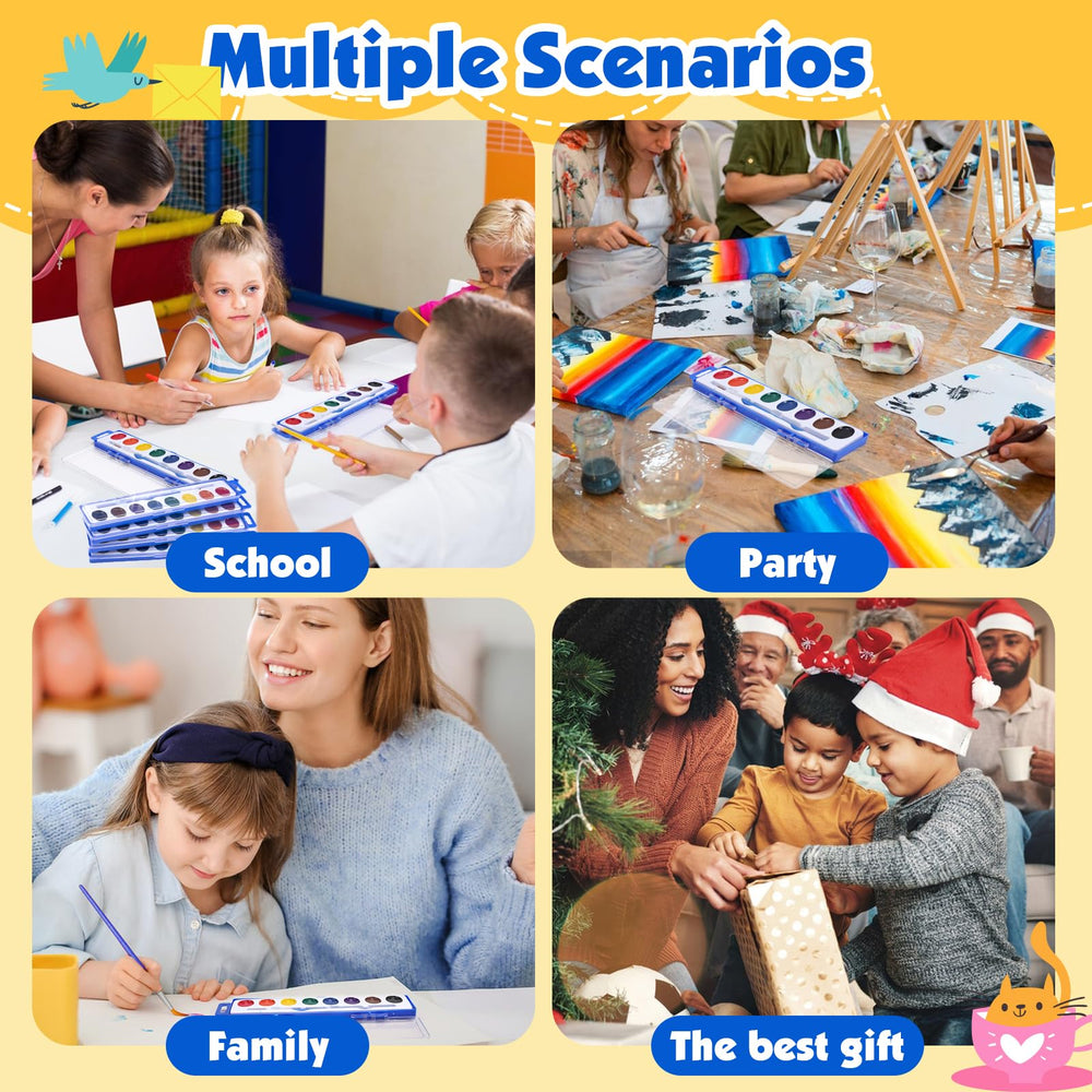 EZLYFF watercolor set makes a cute party favor for kids.