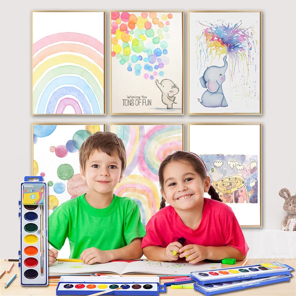Ezzgol watercolors stay usable by simply adding water to refresh.
