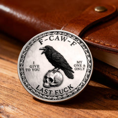 The F-CAW-F Coin comes in compact packaging for easy gifting and storage.