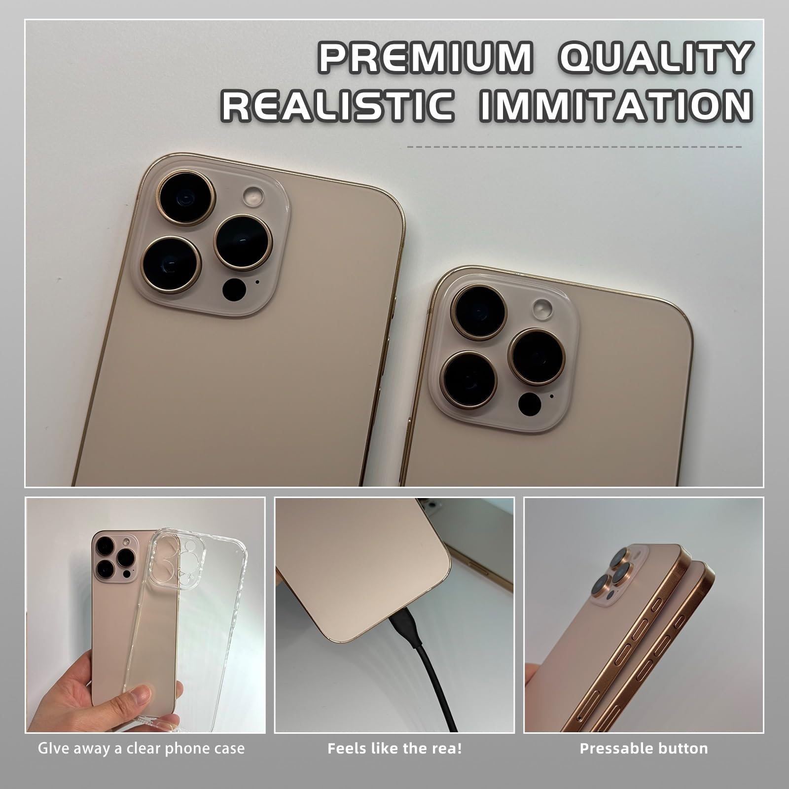 Faawxlo dummy phone glass-like screen provides authentic look with durable construction