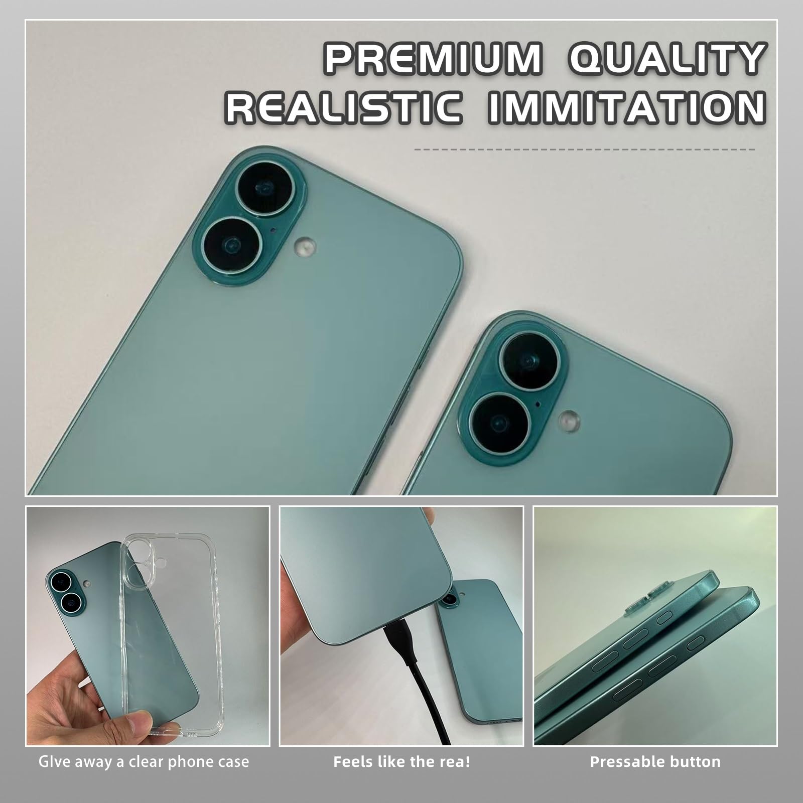 Faawxlo PropPhone 1:1 imitation in teal color with realistic size and weight