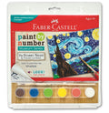 Faber-Castell Paint by Number Starry Night canvas 6x8 for calm, creative practice