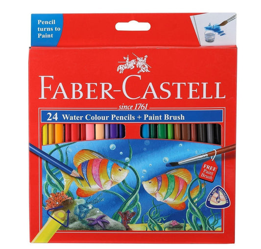 Faber-Castell Watercolor Pencils 24-color set for vibrant color exploration
