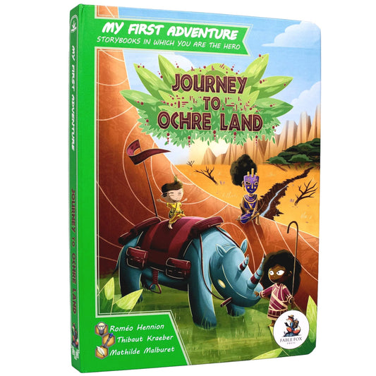 Fable Fox Press Journey to Ochre Land cover illustration showing immersive storytelling for kids.
