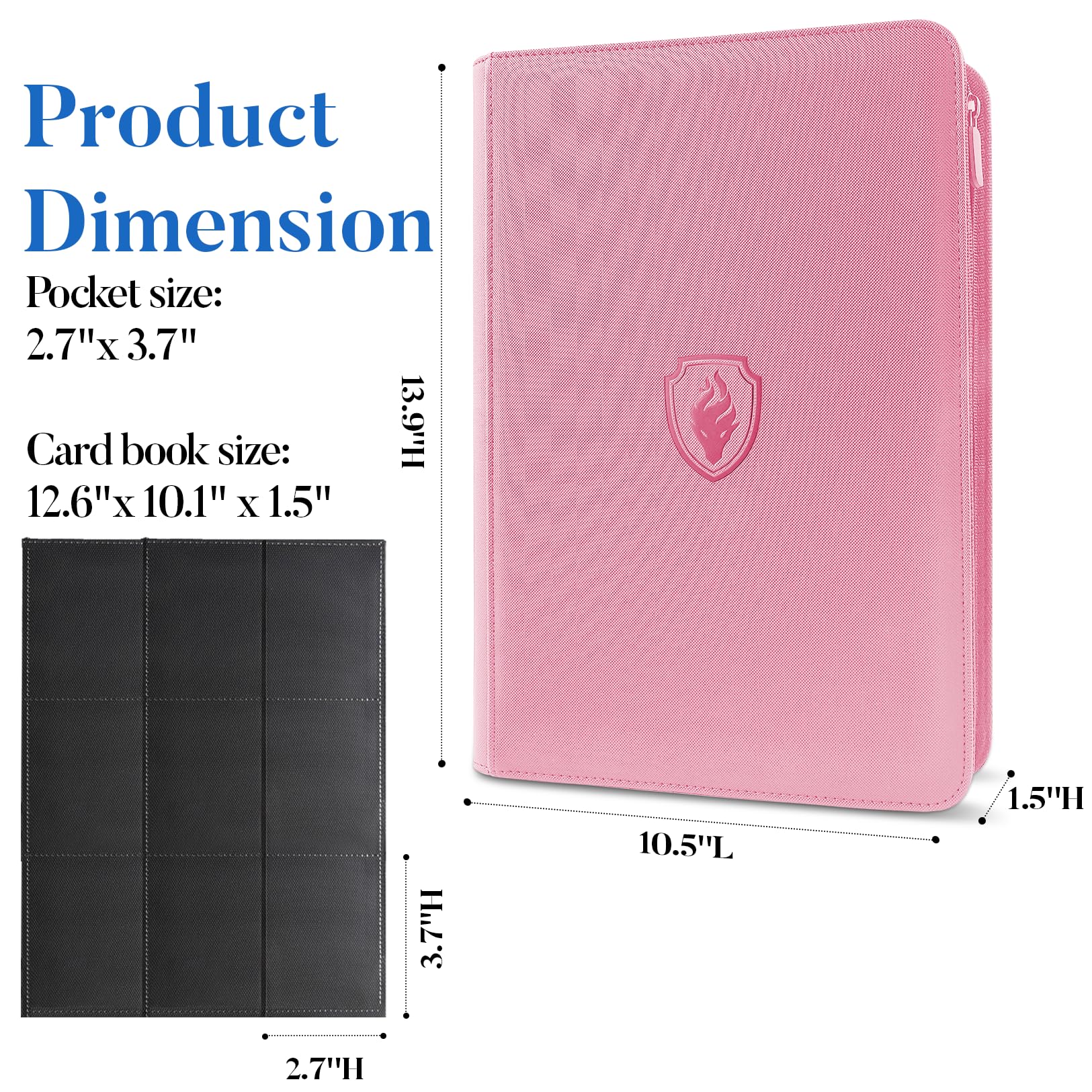 Acid-free sleeves inside Fabmaker binder preserve card quality and clarity.