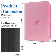 Acid-free sleeves inside Fabmaker binder preserve card quality and clarity.