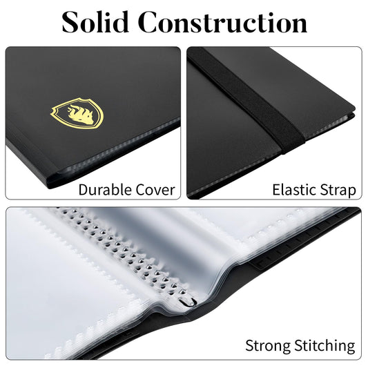 Fabmaker card binder inside pages keeps cards organized and protected