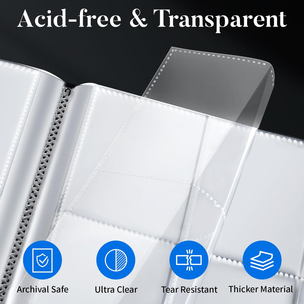 Fabmaker Card Binder side-loading pockets ease insertion and prevent spills