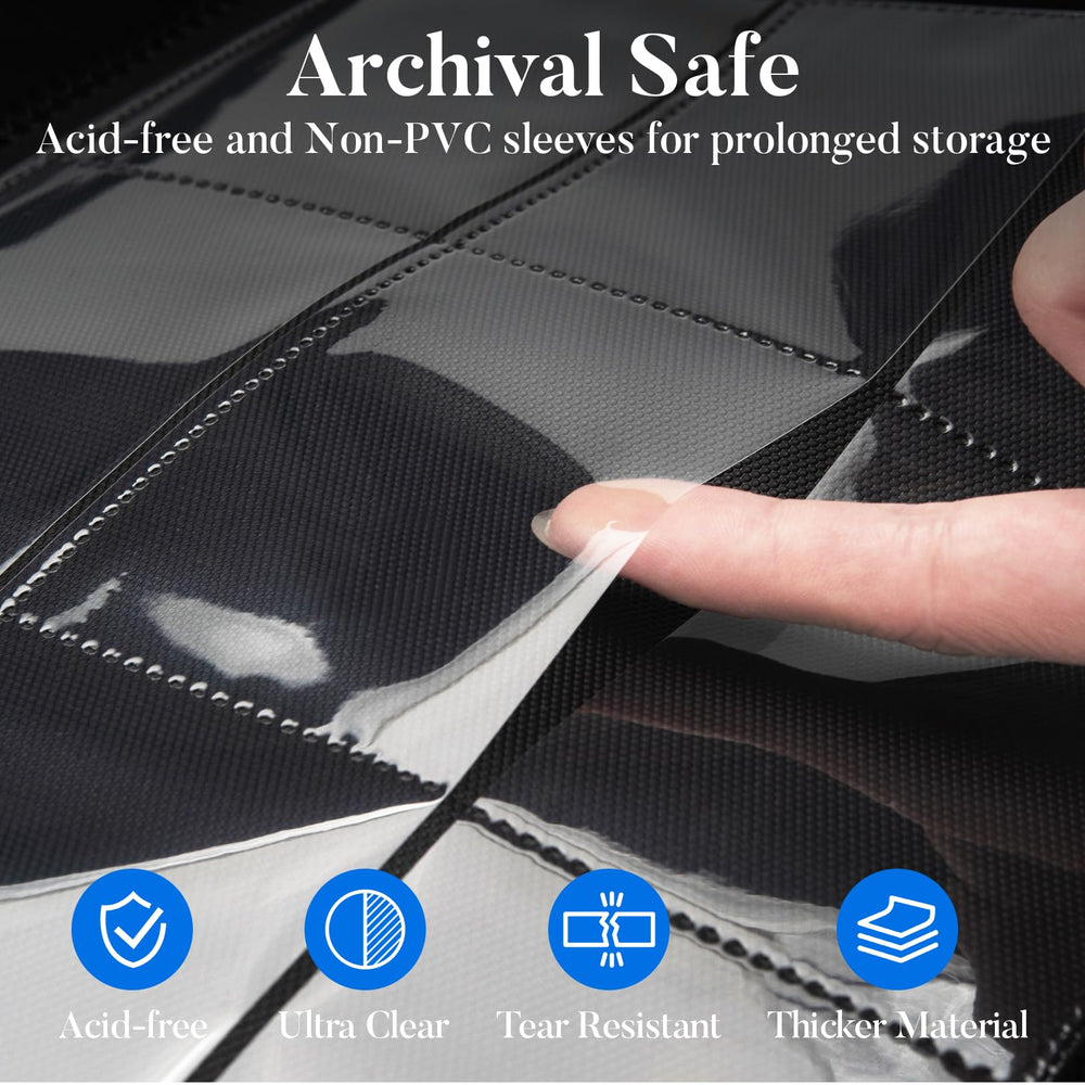 Fabmaker elastic strap keeps cards secure during transport and handling.