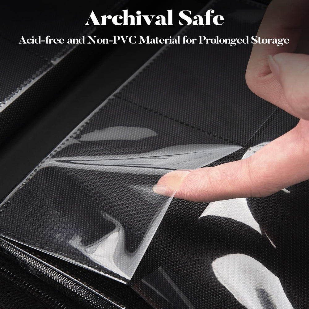 Fabmaker red side loading pockets let you insert cards easily