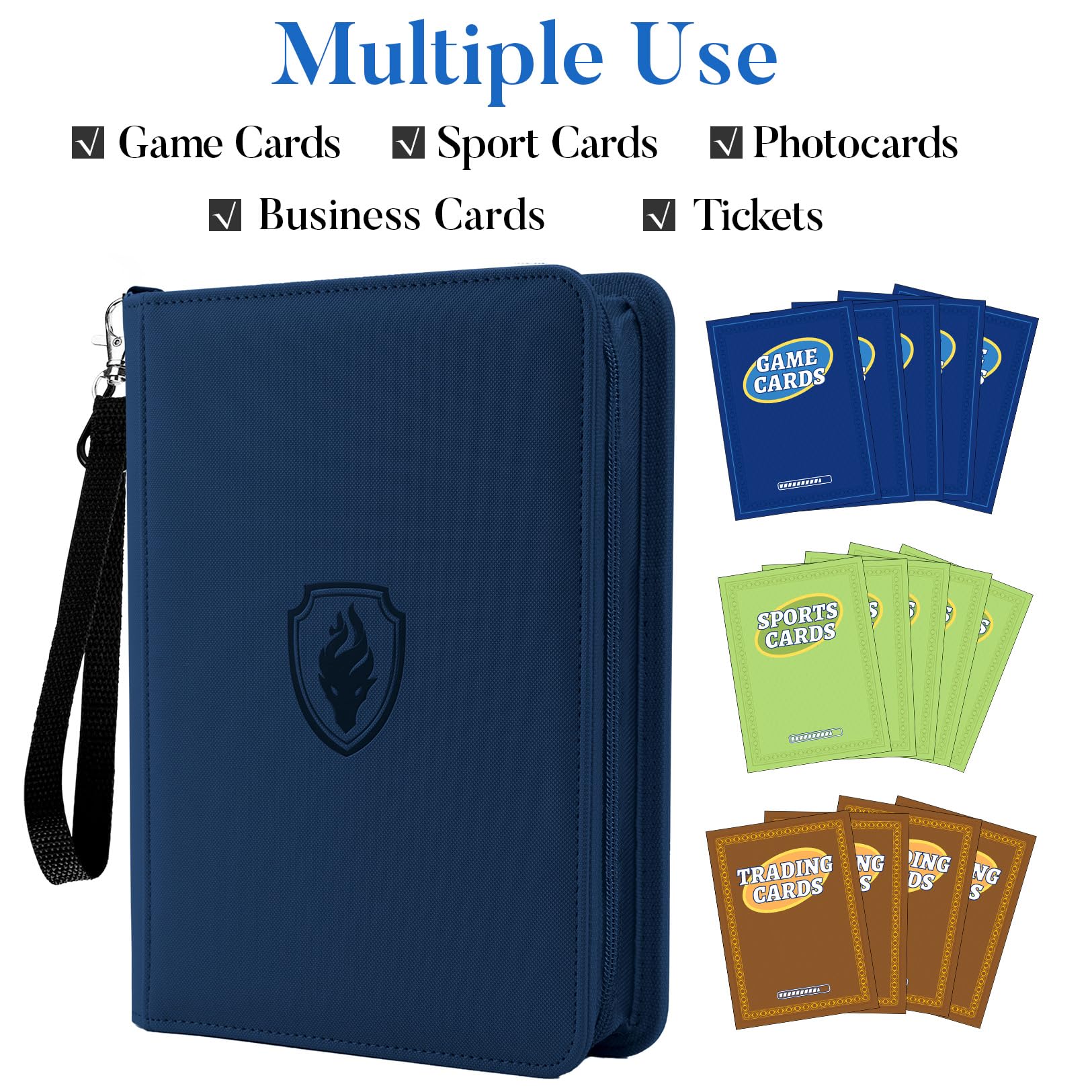 Fabmaker side-loading pockets ease card insertion and prevent spills.