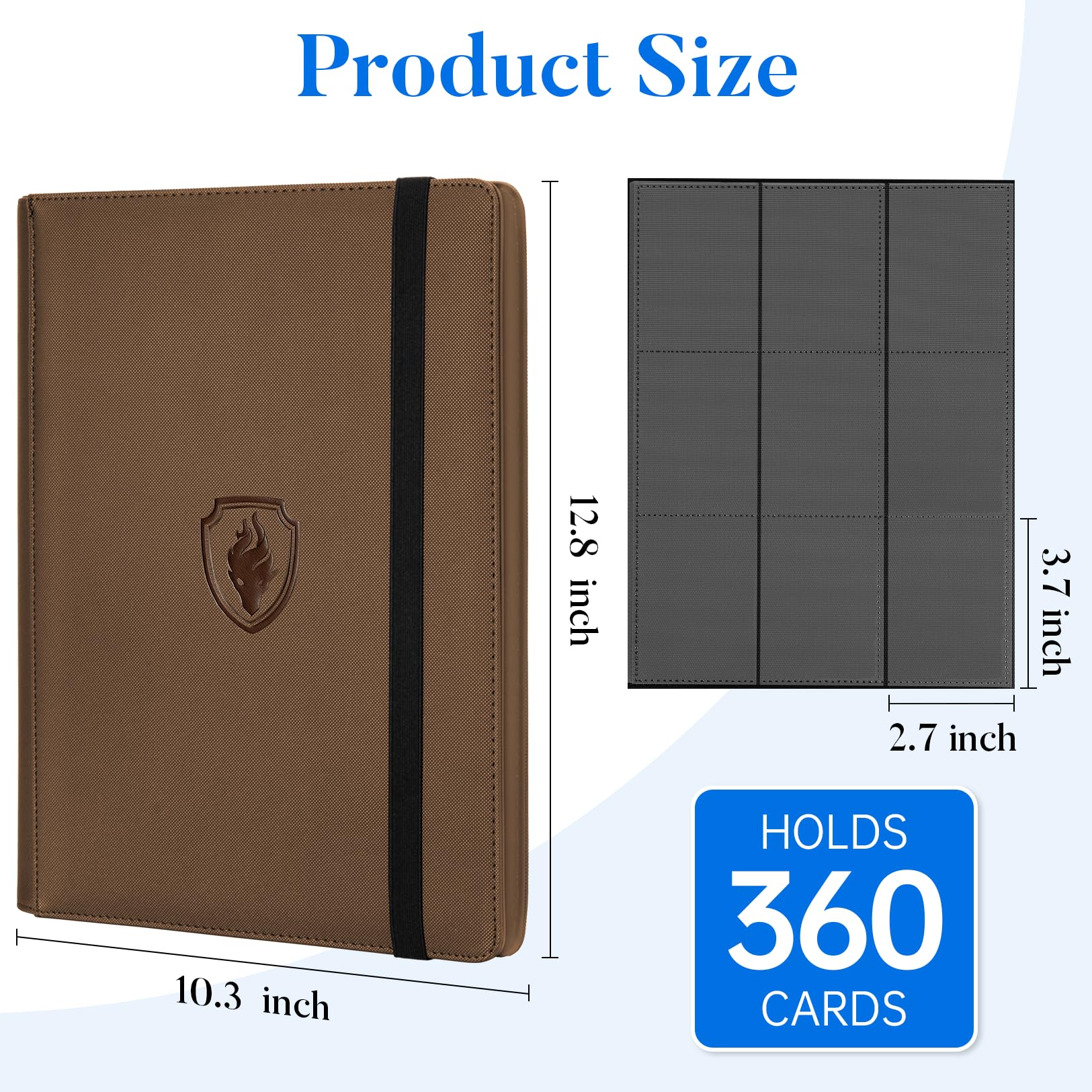 Fabmaker binder in use with a diverse card collection for organization