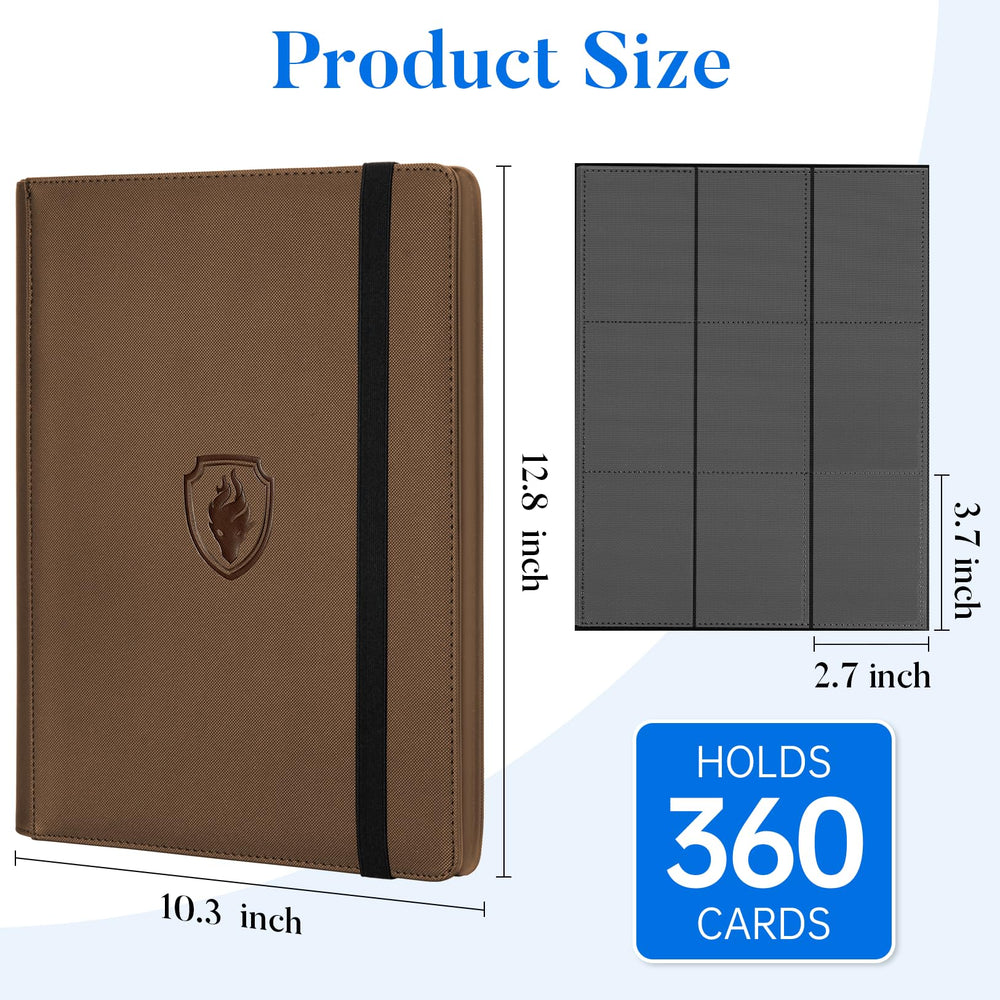 Fabmaker binder in use with a diverse card collection for organization