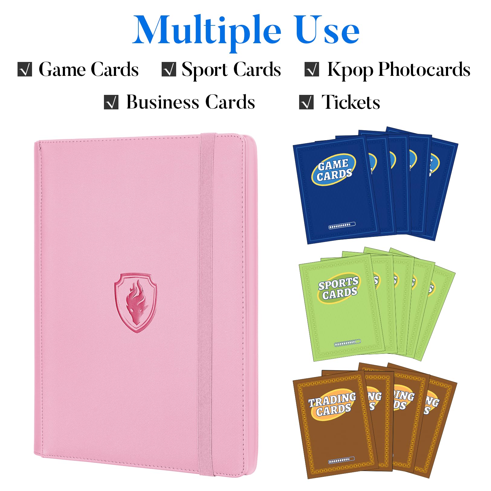 Fabmaker 9-pocket side-loading pockets ease card insertion and reduce spills