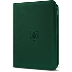 Fabmaker premium zip card binder dark green cover for durable protection.
