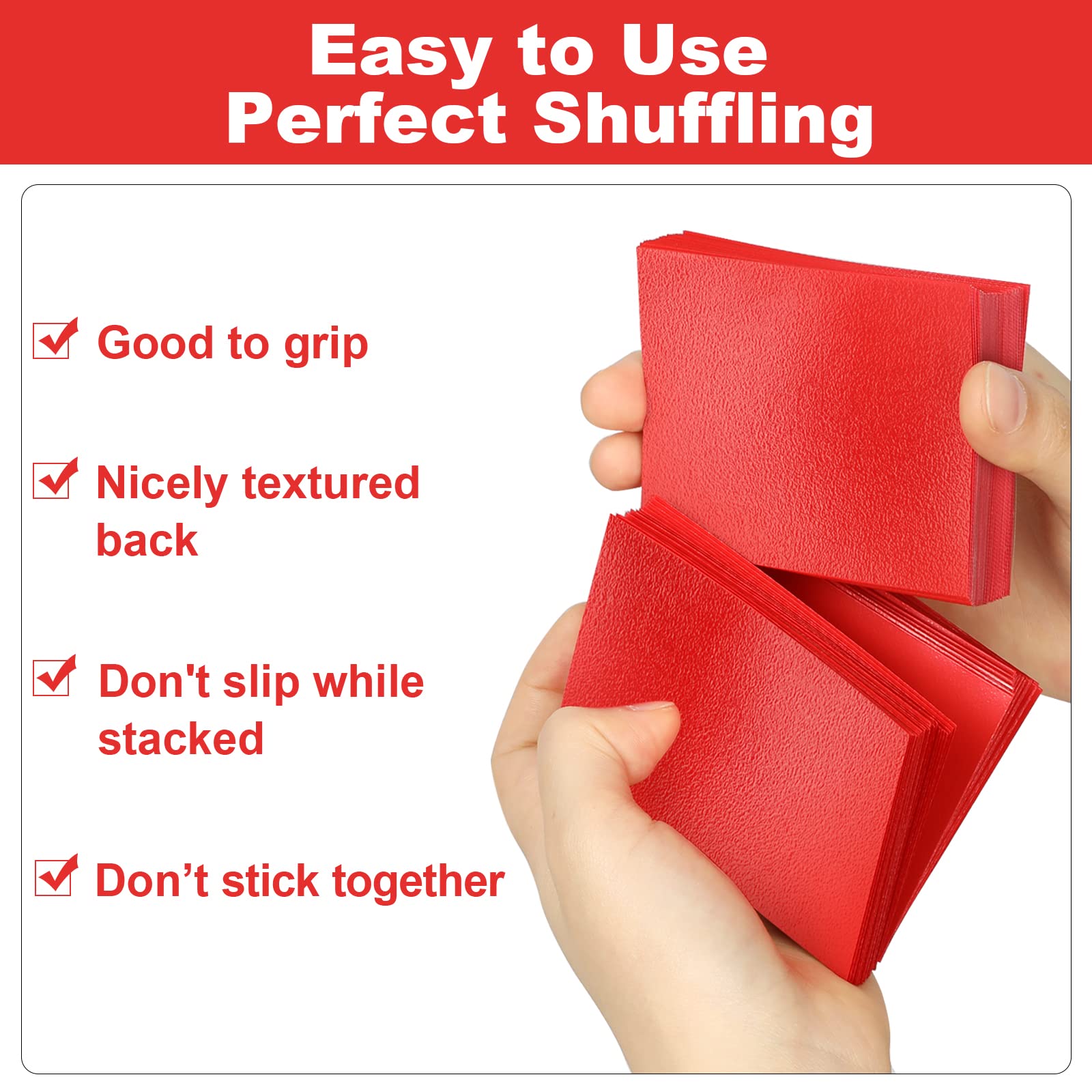 Fabmaker Ruby sleeves 200-pack shuffling grip for smooth deck handling