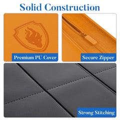Fabmaker side-loading padded pockets simplify insertion and minimize bending.