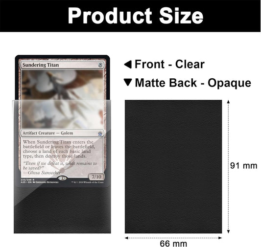 Fabmaker standard sleeves 66x91 back textured grip improves deck control