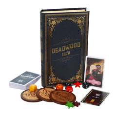 Facade Games Deadwood 1876 faux book box showing premium storage and display