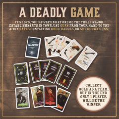 Deadwood 1876 wood platforms as part of table setup