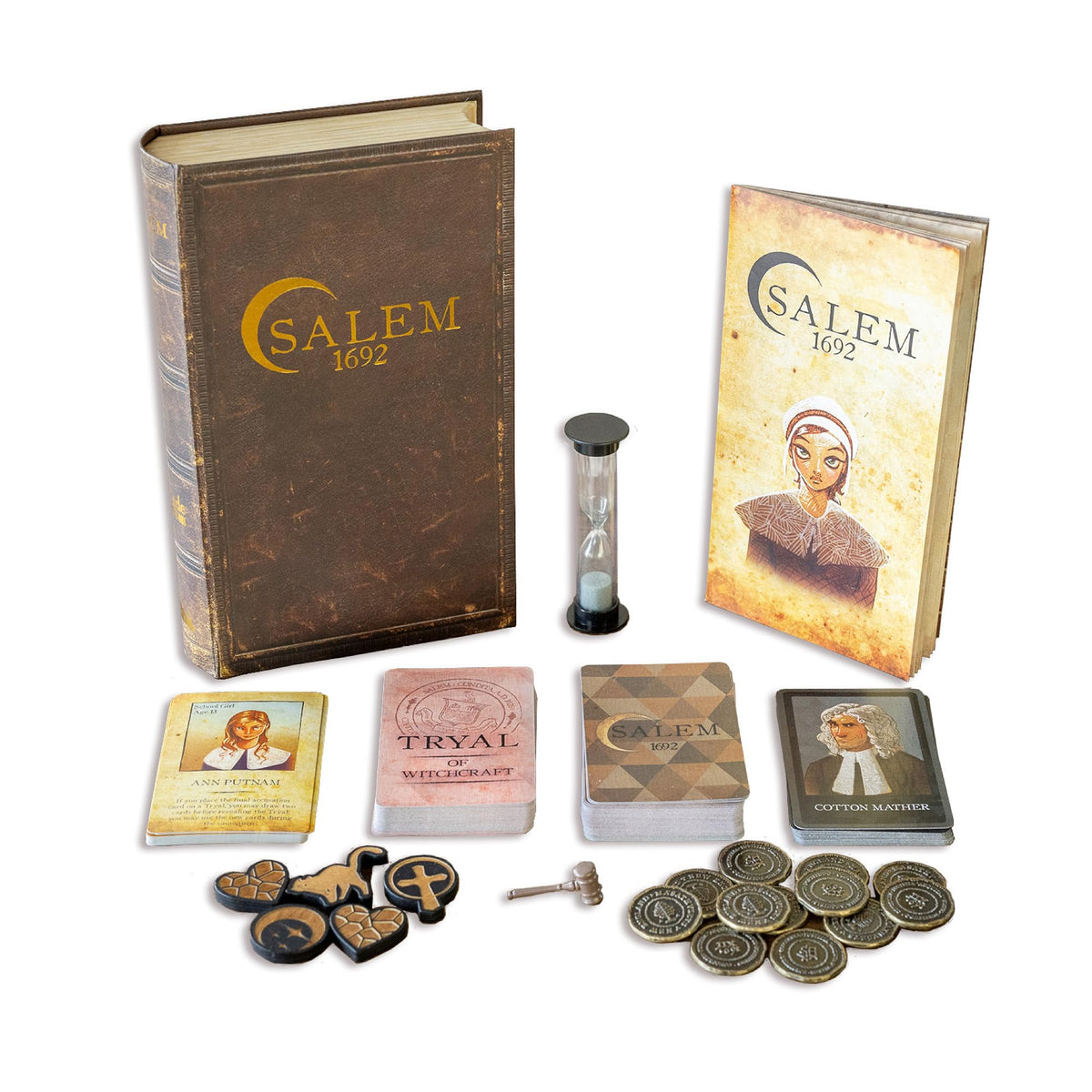Facade Games Salem 1692 Deluxe box display, premium packaging for gifting and storage