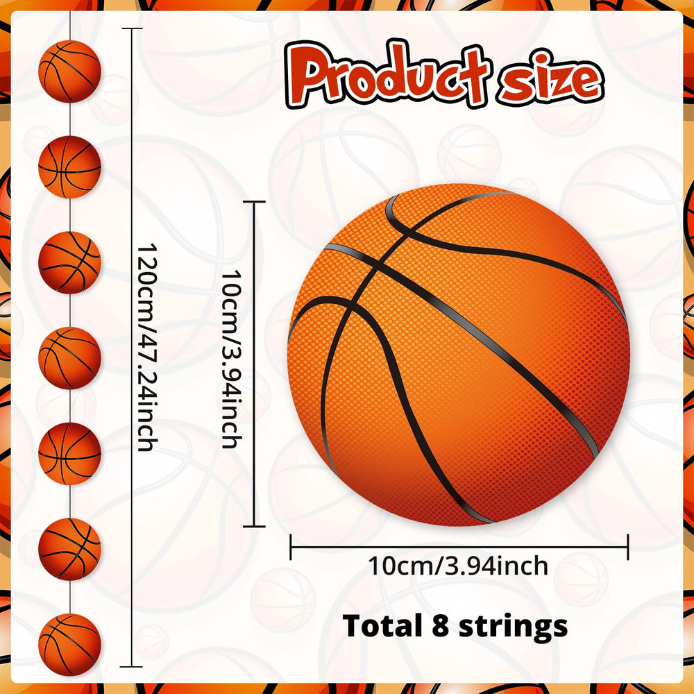 Faccito basketball banner pattern 2 adds color to walls and tables at celebrations.