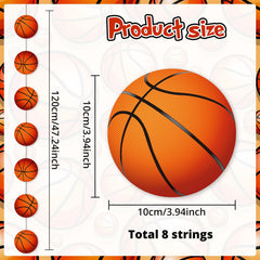 Faccito basketball banner pattern 2 adds color to walls and tables at celebrations.