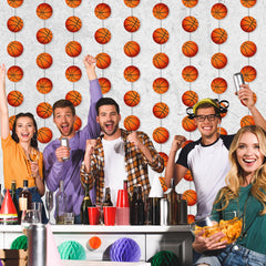Faccito basketball banner pattern 4 preassembled decor saves setup time.