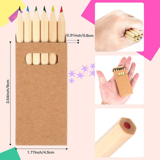 Close-up of Faccito pencils with six vivid refills