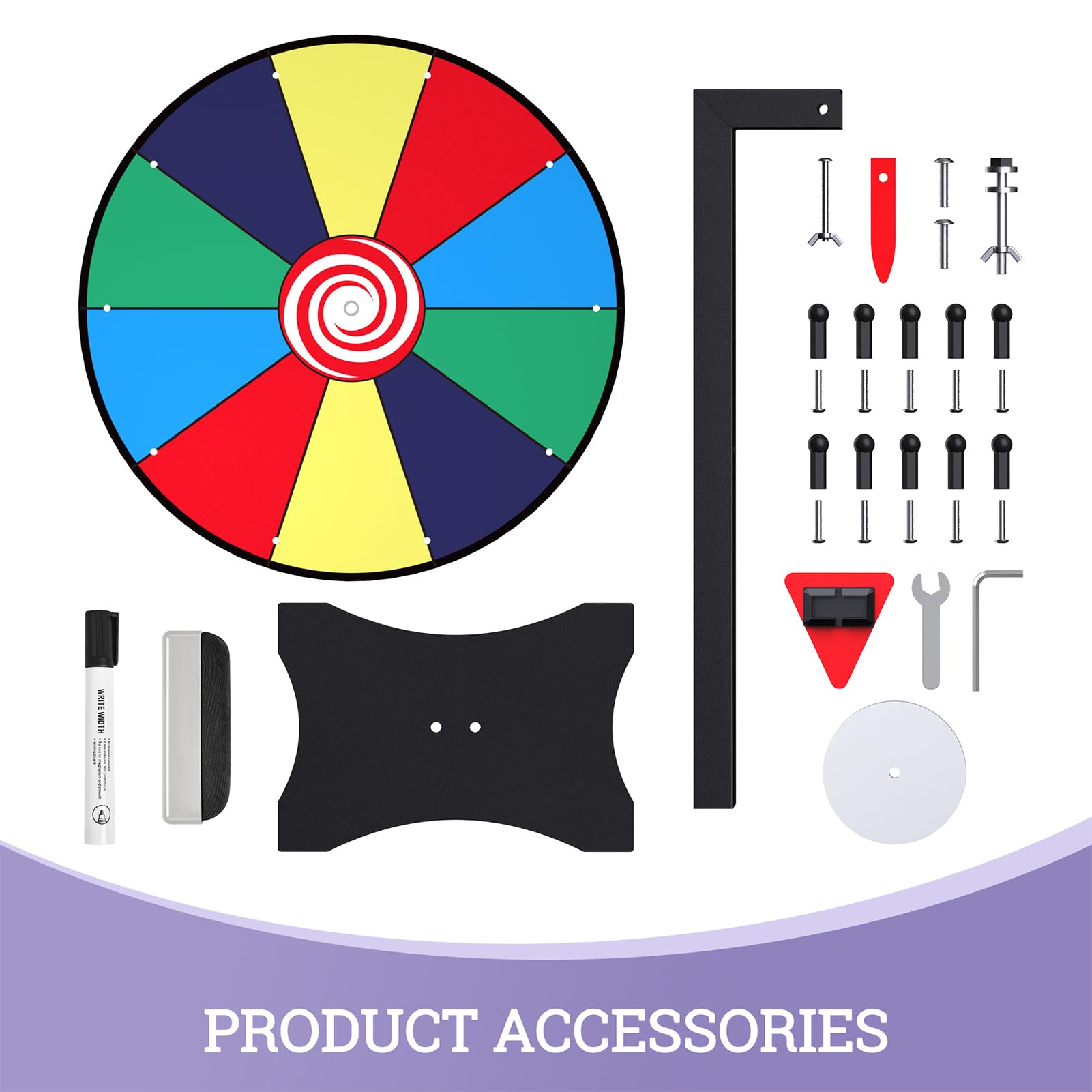 Facilife prize wheel ideal for trade shows, carnivals, and parties.