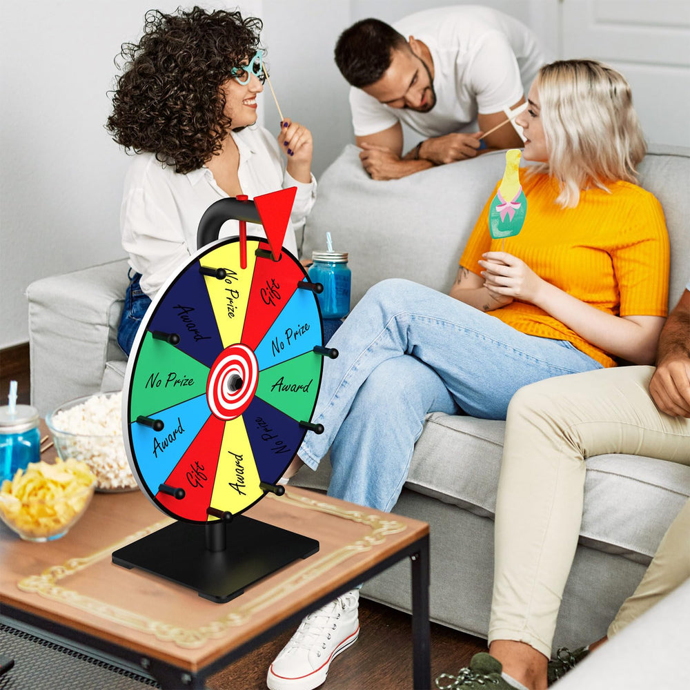 Facilife spinning wheel prize graphics emphasize varied award options.