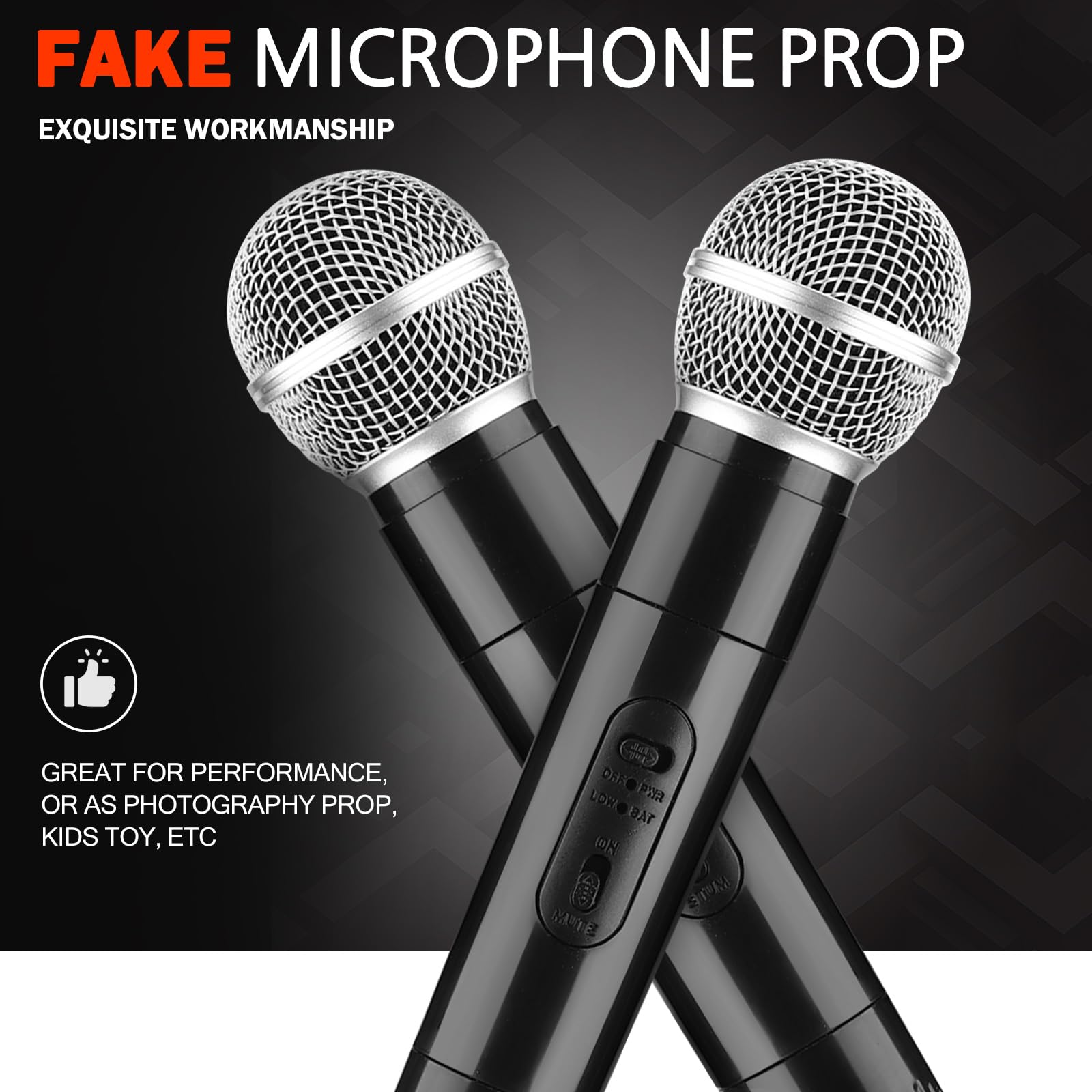 Facmogu cosplay party microphone prop for immersive costumes
