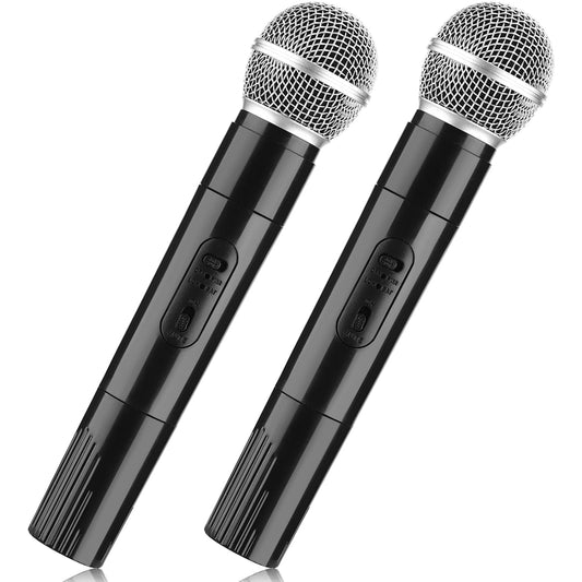 Facmogu fake microphone prop set of 2 for fun parties and pretend play
