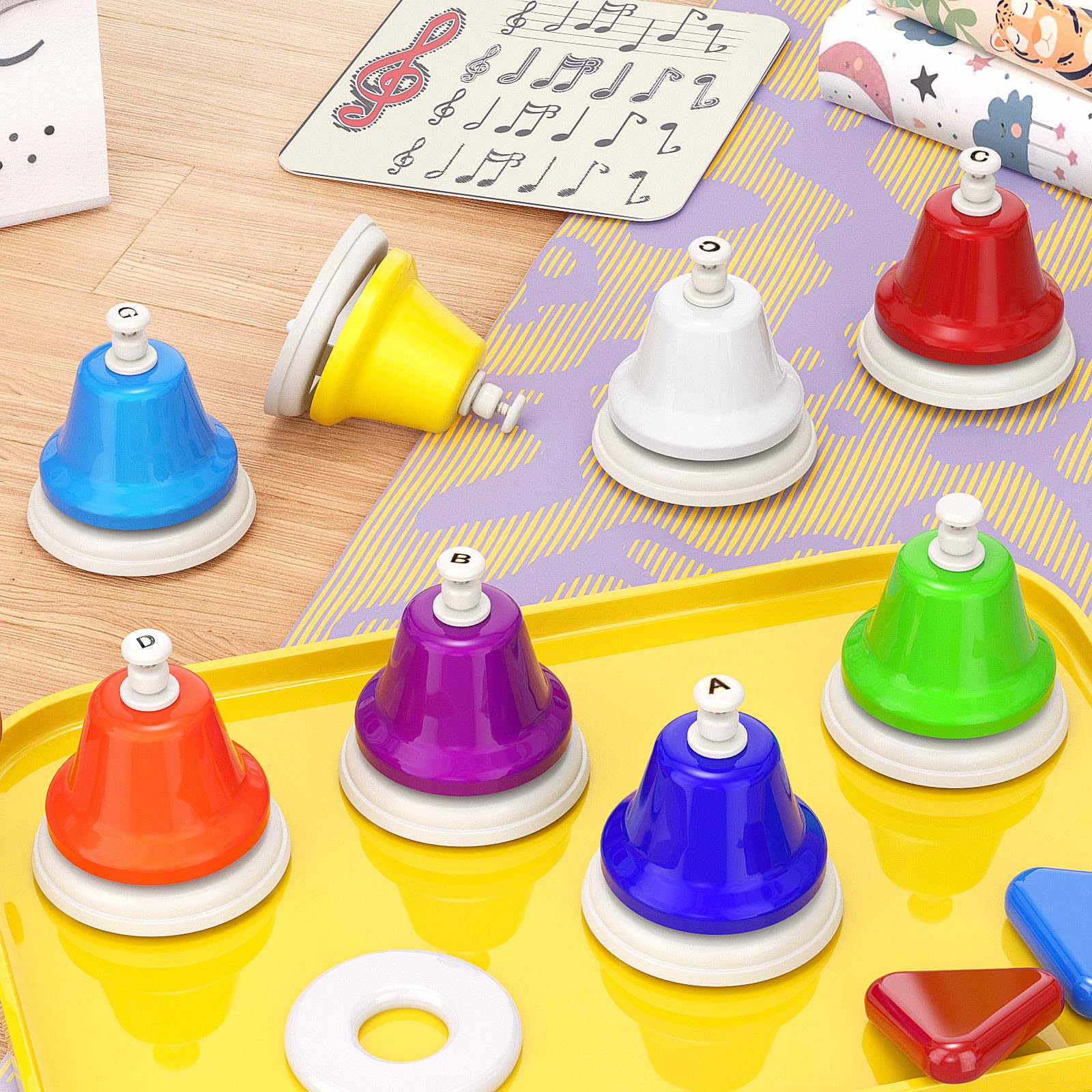 Facmogu bells easy to play by tapping the top for notes.
