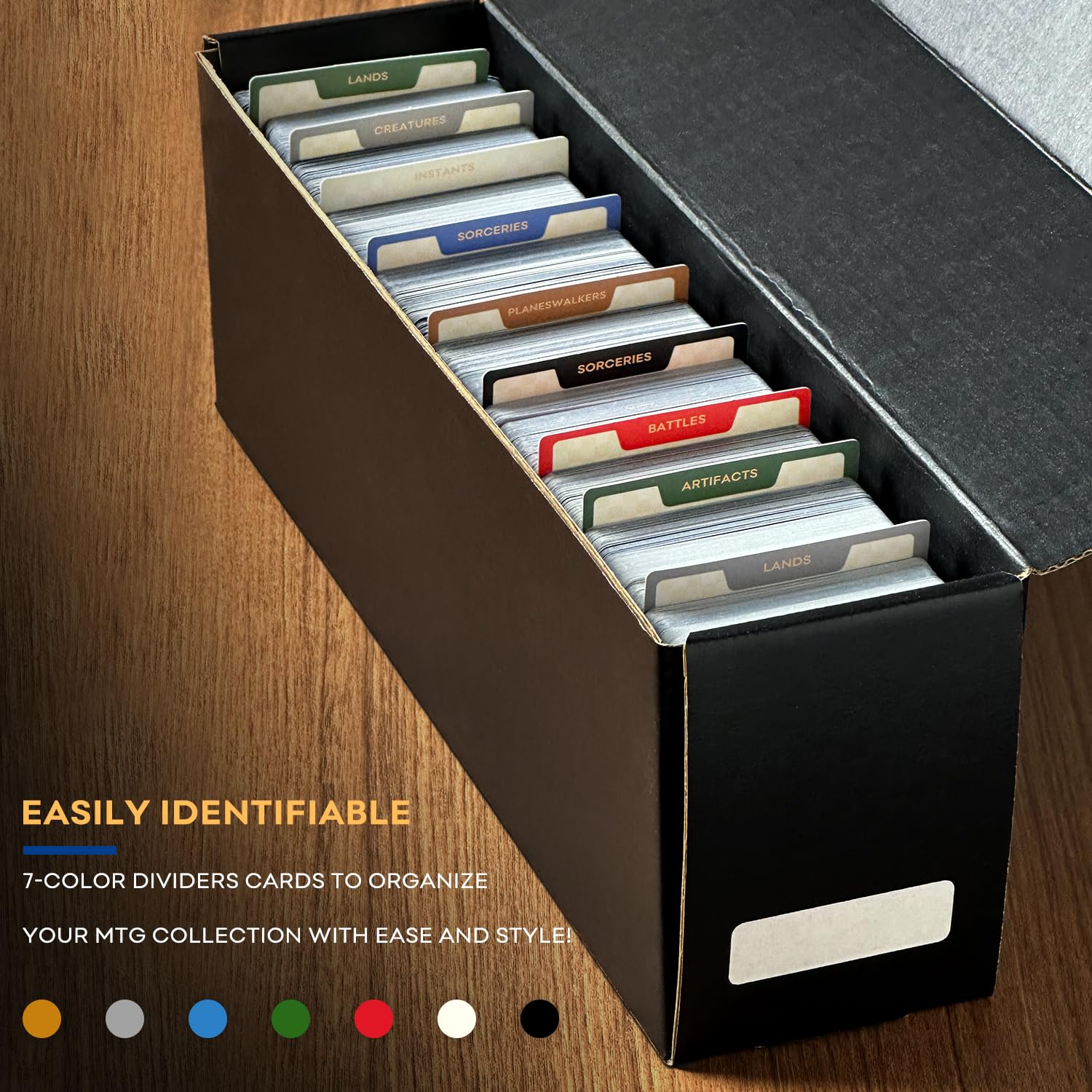 Fageverld MTG dividers deck-box-organization supports tidy storage.