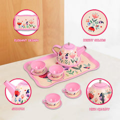 Fairy Toona floral tea party coasters pink protect surfaces during pretend tea