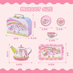 Fairy Toona Unicorn Plates—durable surface supports tiny hands during pretend snacks.