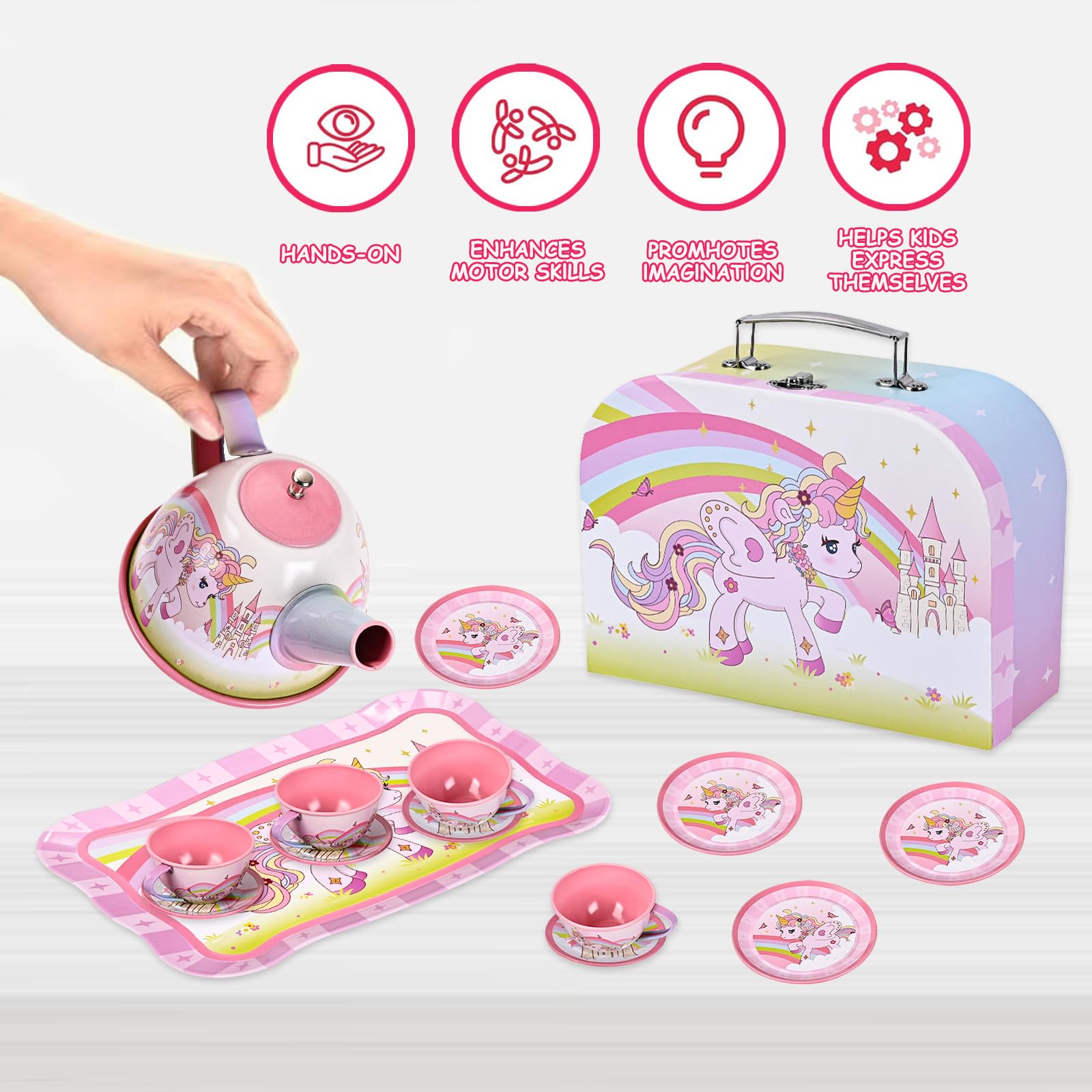 Fairy Toona Serving Tray—central display enhances group play and organization.