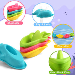 Fajiabao baby bath toy boat-1 promotes racing and water play