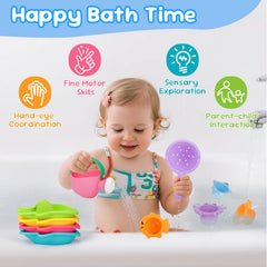 Fajiabao bath spoon for scooping and stirring bath play.