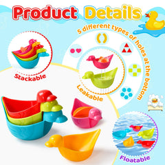 Fajiabao spoons bath toy with easy grip for tiny hands