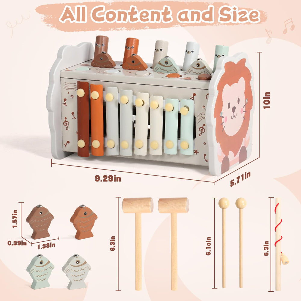 Fajiabao durable wooden toy uses non-toxic finish for safe exploration.