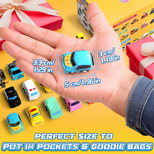 Fajiabao mini pull-back cars in action-ready colors for pocket play