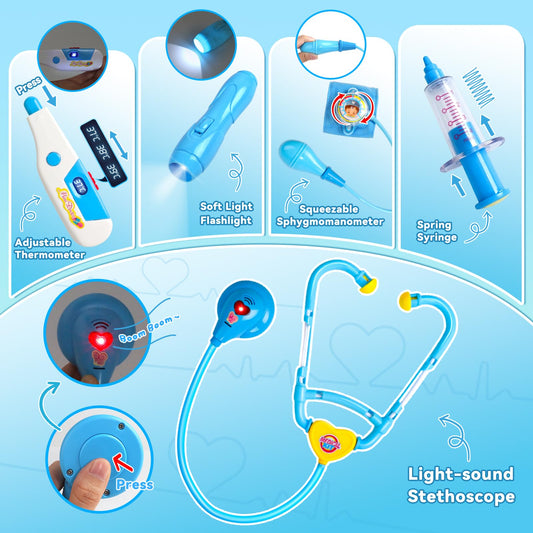 Fajiabao toddler stethoscope play for realistic role-play