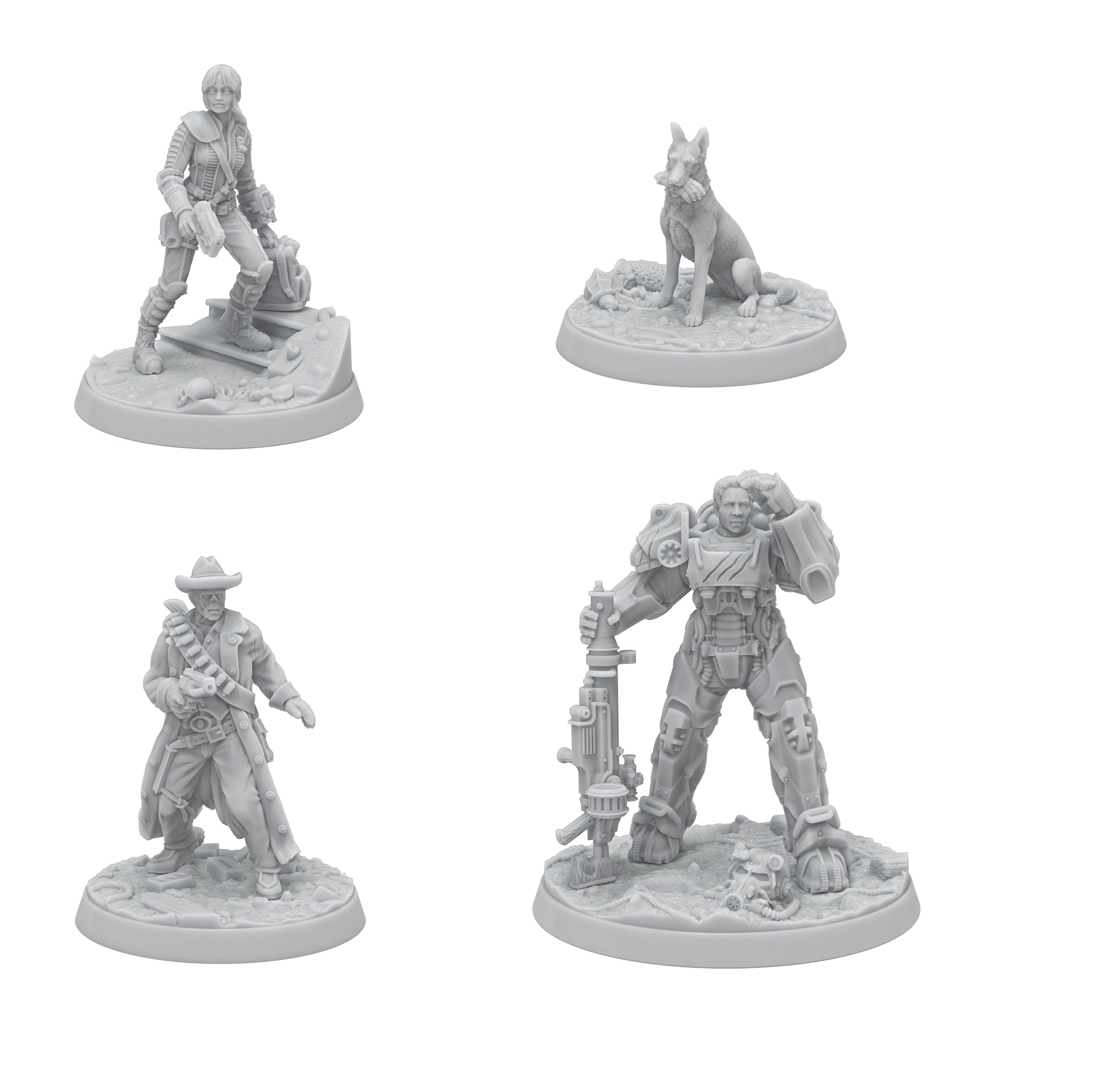 Fallout CX404 miniature on a 32mm base for detailed display.