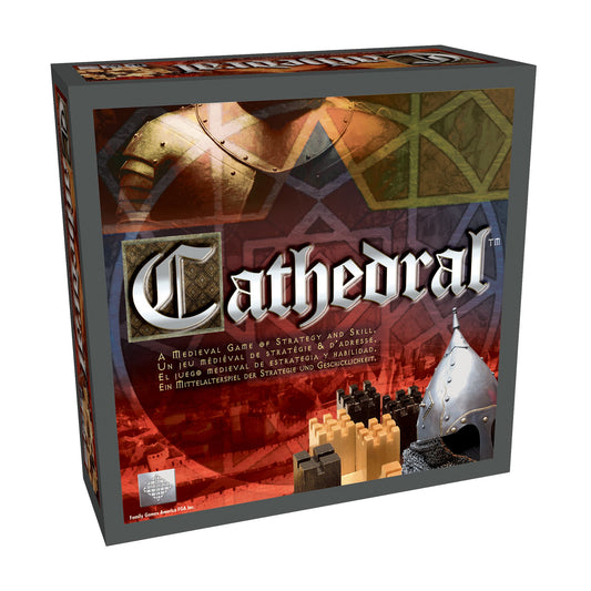 Family Games Cathedral Classic wooden board game with hardwood pieces for strategic two-player play
