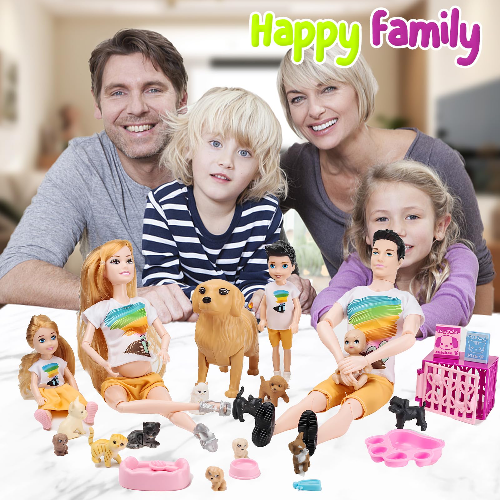 Familydolls complete family playset supports open ended imaginative play