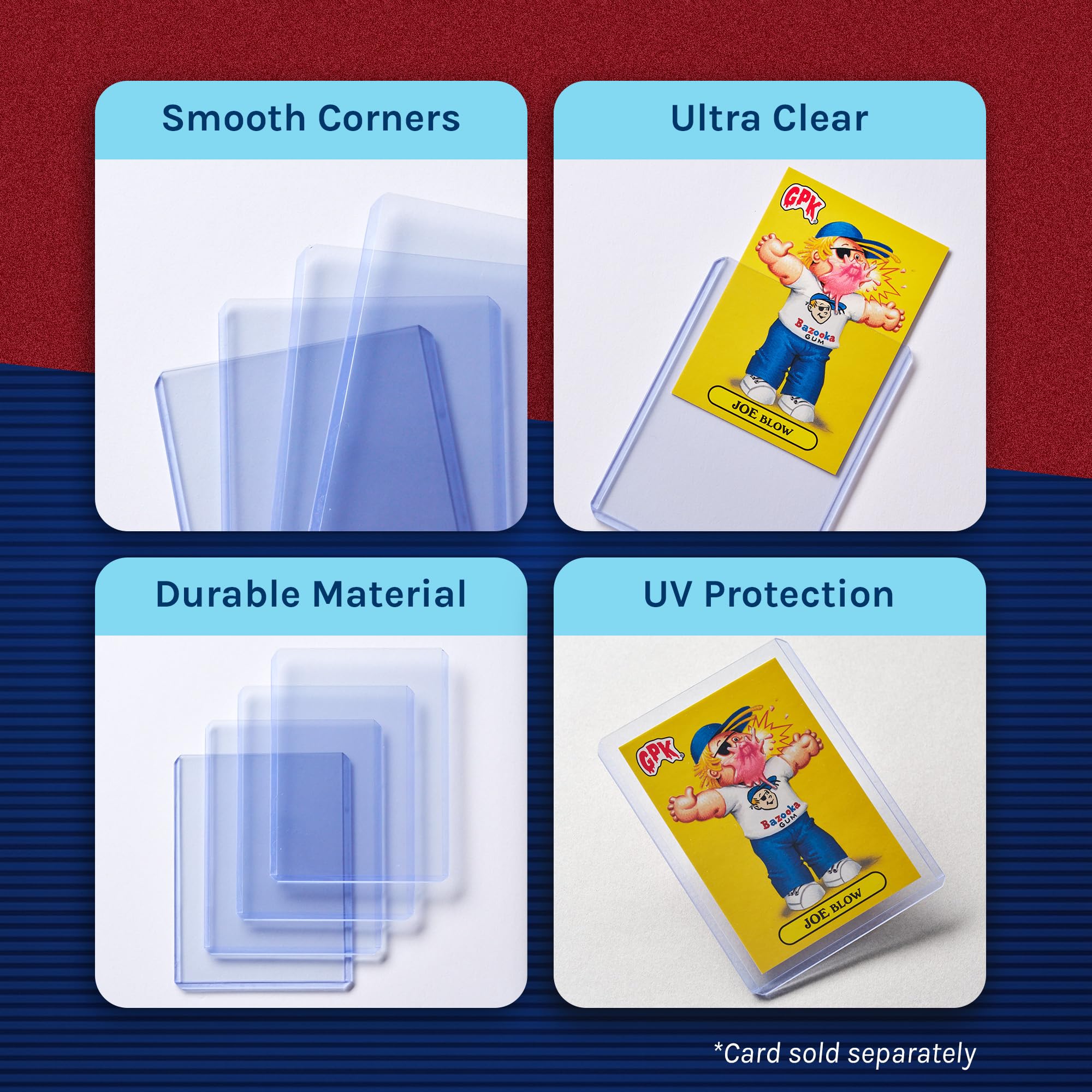 Fanatics 3x4 top loader clear protection with crystal clarity