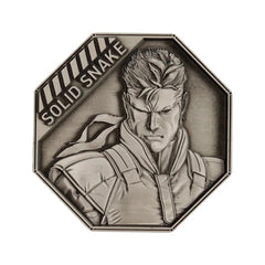 Fanattik Solid Snake coin embossed detail for bold display.